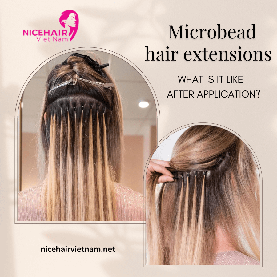 Microbead hair extensions what is it like after application?