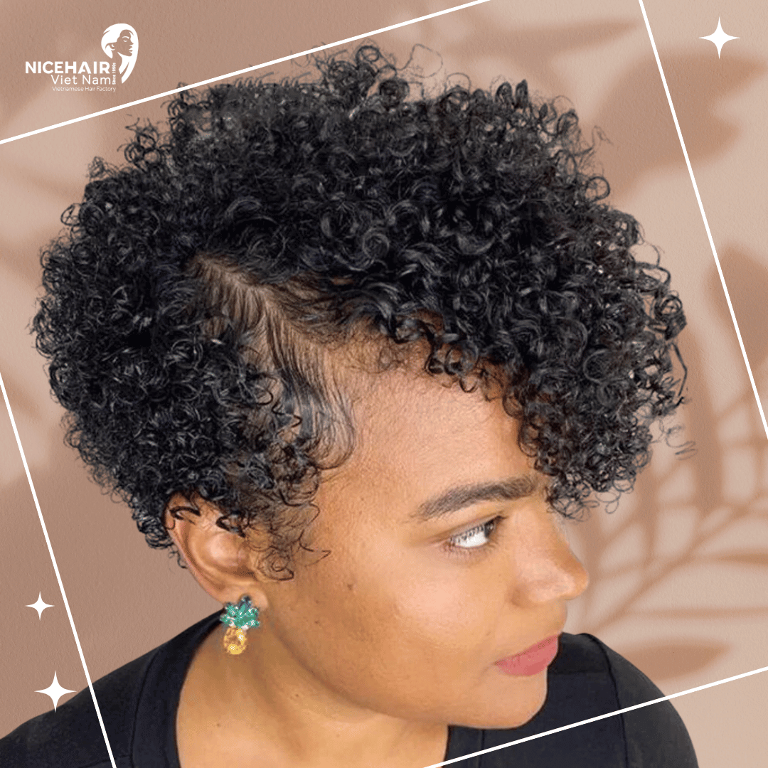 Long Curly Pixie with Side Part: Effortlessly Chic