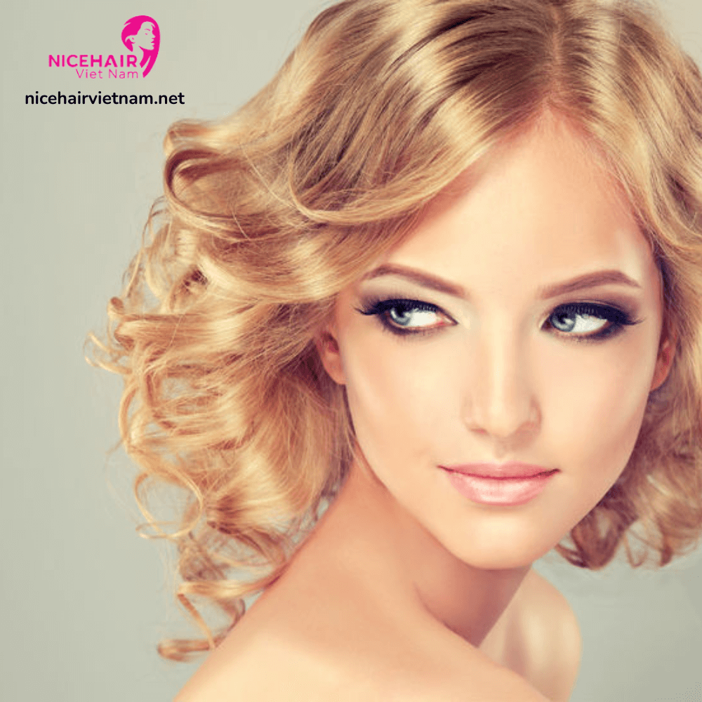 Vintage curls for short hair