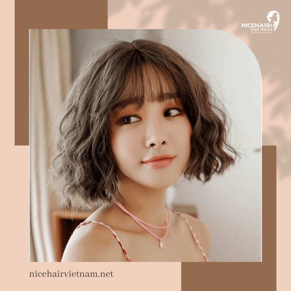 Tousled curls for short hair