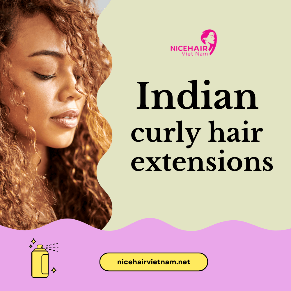 Indian curly hair extensions