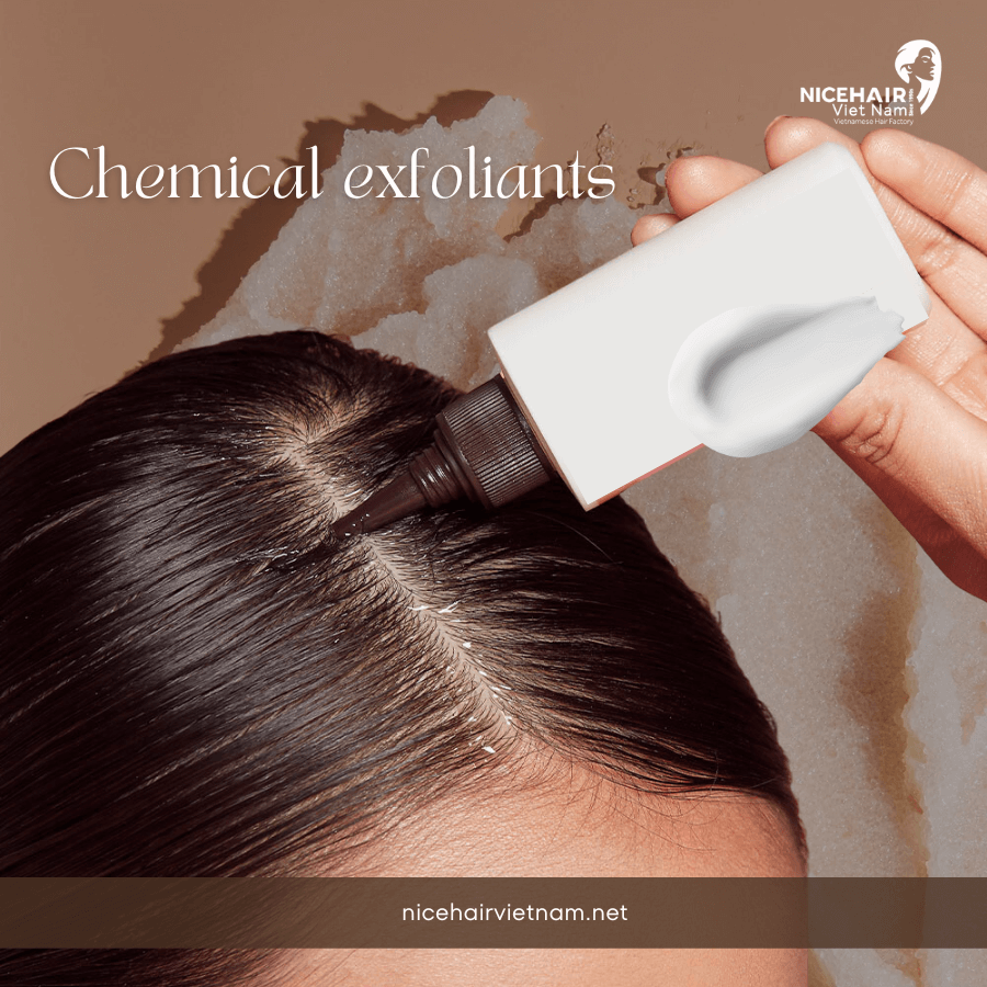 Chemical exfoliants on the scalp
