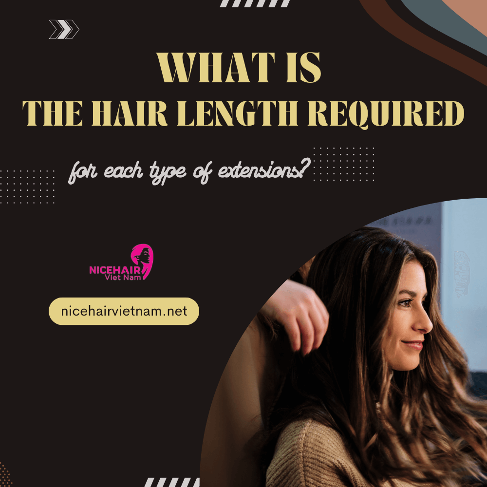 What is the hair length required for each type of extensions?